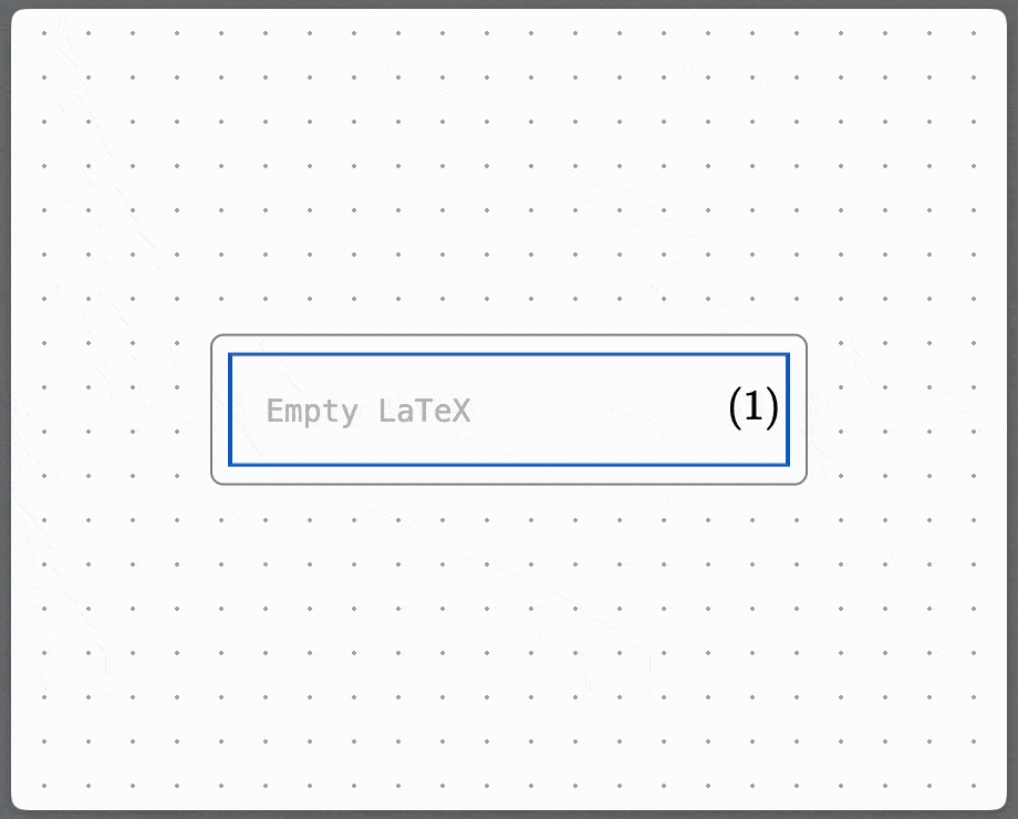 TexField Add / Delete Block